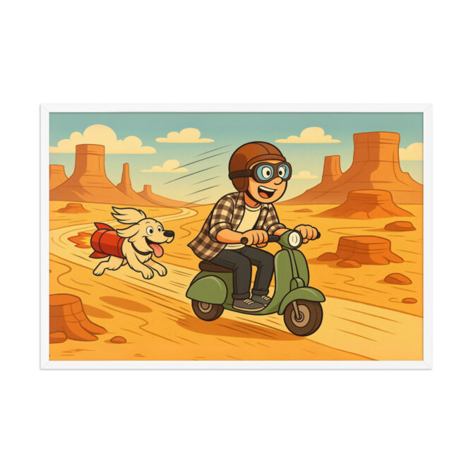 LOONEY TUNES – Classic Desert Chase Custom Pet & Owner Poster - Image 10