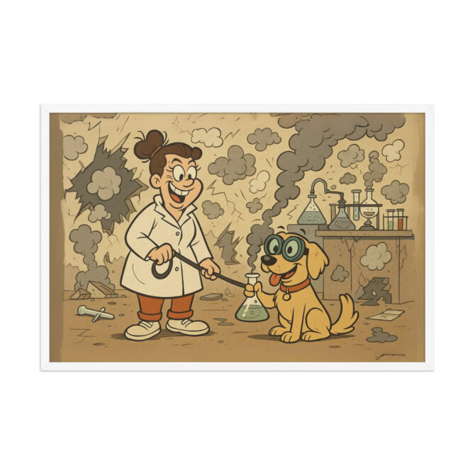 LOONEY TUNES – Explosive Lab Gag Scene Custom Pet Poster - Image 10