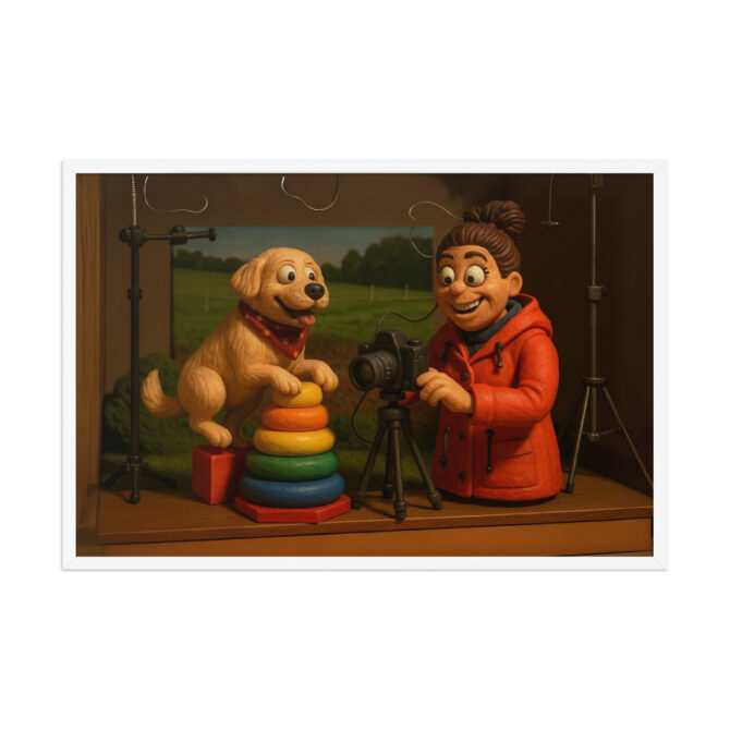 Custom ROBOT CHICKEN Mini Toy Studio Pet & Owner Poster – Framed Cartoon Artwork - Image 10