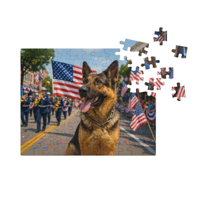Red, White & Blue Parade – Custom Pet Puzzle with Your Pet’s Portrait - Image 3