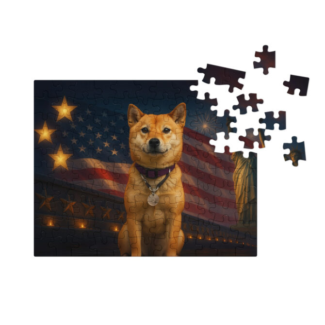 Custom Pet Puzzle – American Hero Tribute | Personalized Patriotic Pet Jigsaw - Image 3
