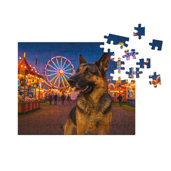 Custom Pet Puzzle – Summer Carnival Lights | Personalized Jigsaw Puzzle Gift - Image 3