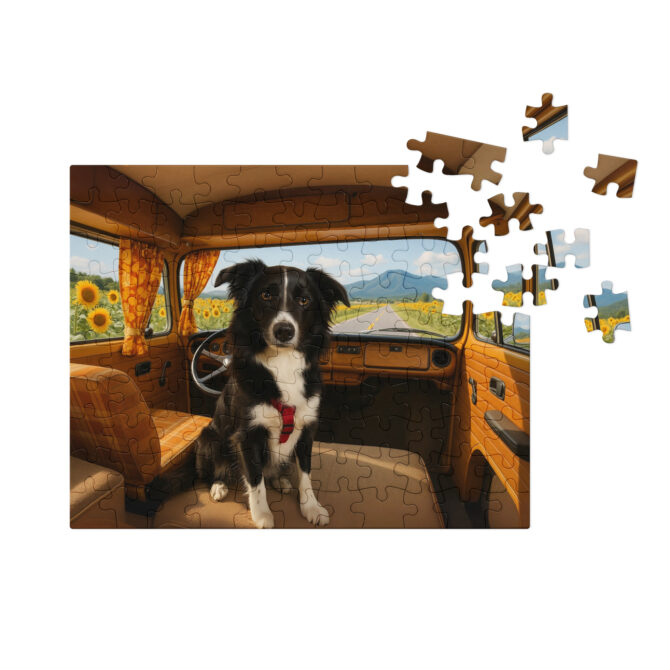 Custom Pet Puzzle – Road Trip Explorer | Personalized Jigsaw Gift - Image 3