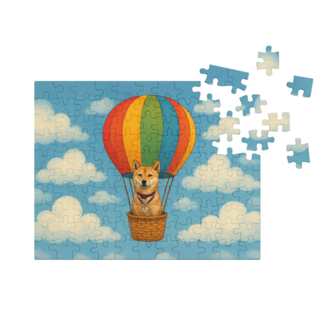 Custom Pet Puzzle – Pet in a Hot Air Balloon | Unique Gift & Home Decor - Image 3