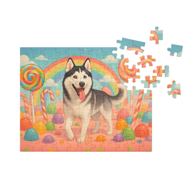 Candyland Magic Custom Pet Puzzle – Personalized Pet Jigsaw with Your Pet Photo - Image 3