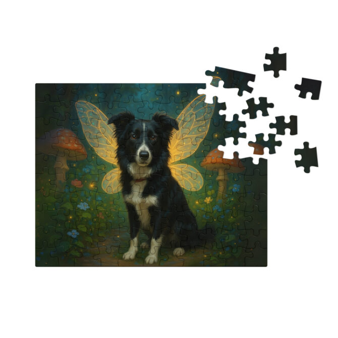 Custom Pet Puzzle – Fairy Garden Glow | Personalized Jigsaw Puzzle Gift - Image 3