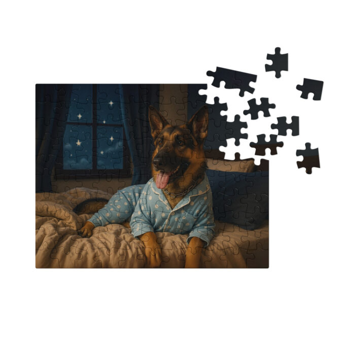 Custom Pet Puzzle – Pet in Pajamas | Personalized Jigsaw Gift - Image 3