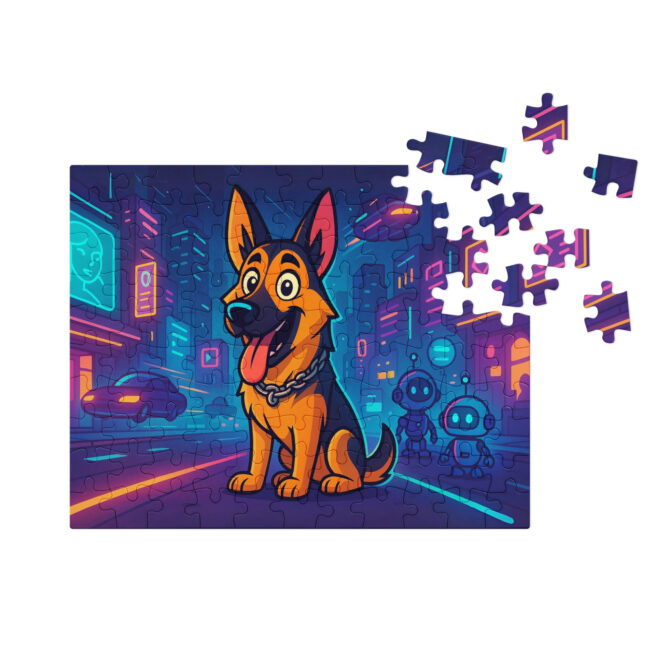 Space Future Fun – Custom Pet Puzzle with Your Pet in Futuristic Cartoon Style - Image 3