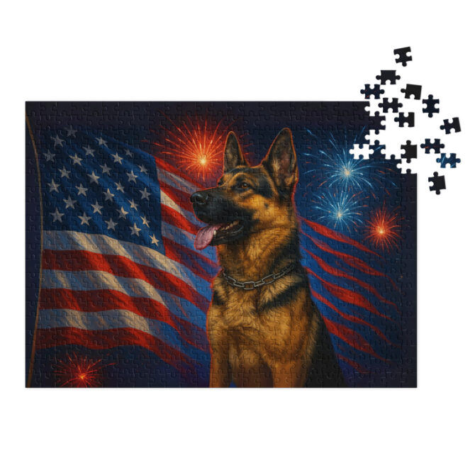 Stars & Stripes Glory – Custom Pet Puzzle with Patriotic Design - Image 3