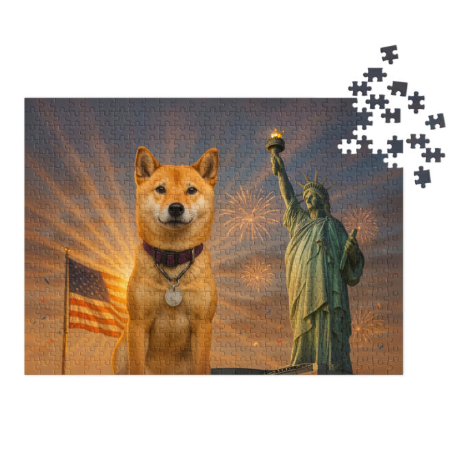 Custom Pet Puzzle – Statue of Liberty Spirit | Unique Patriotic Pet Artwork