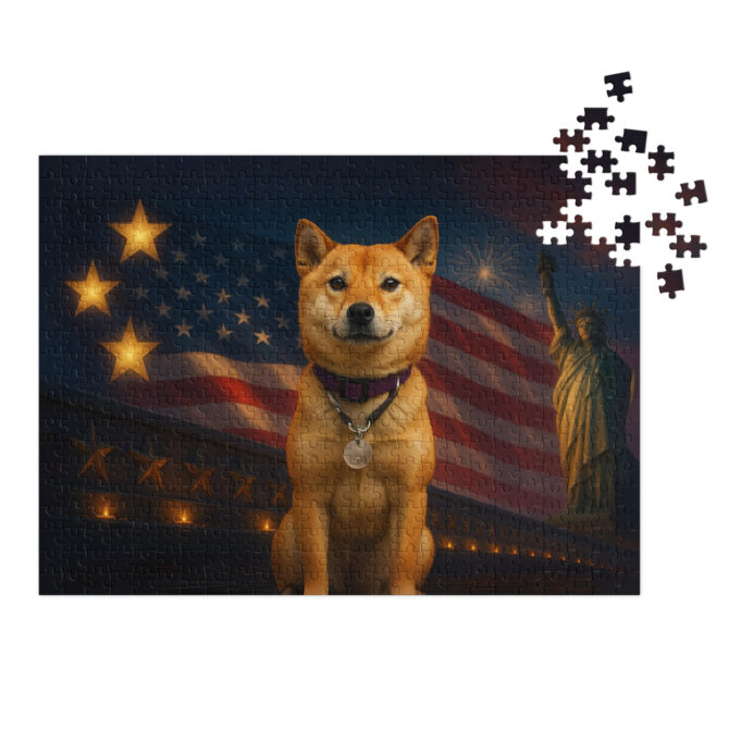 Custom Pet Puzzle – American Hero Tribute | Personalized Patriotic Pet Jigsaw