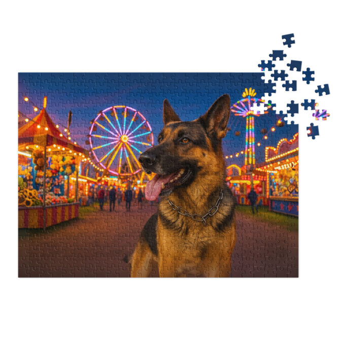 Custom Pet Puzzle – Summer Carnival Lights | Personalized Jigsaw Puzzle Gift