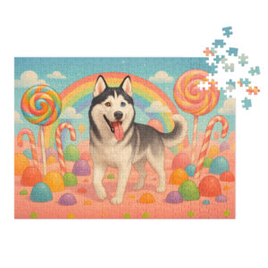 Candyland Magic Custom Pet Puzzle – Personalized Pet Jigsaw with Your Pet Photo