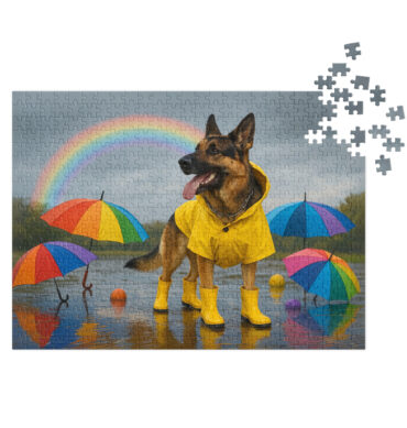 Rainy Day Fun Custom Pet Puzzle – Personalized Jigsaw with Your Pet