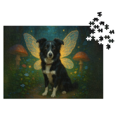 Custom Pet Puzzle – Fairy Garden Glow | Personalized Jigsaw Puzzle Gift