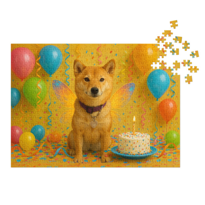 Custom Pet Puzzle – Pet’s Birthday Party Design | Personalized Jigsaw