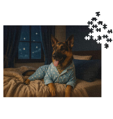 Custom Pet Puzzle – Pet in Pajamas | Personalized Jigsaw Gift