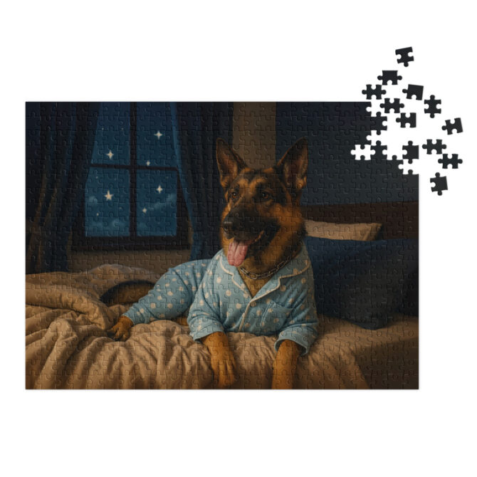 Custom Pet Puzzle – Pet in Pajamas | Personalized Jigsaw Gift