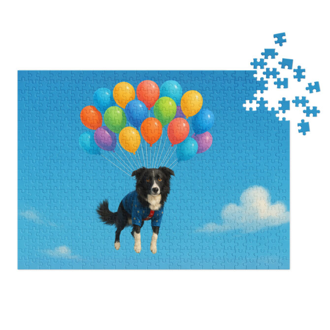 Balloon Ride Adventure – Custom Pet Puzzle with Your Pet’s Photo