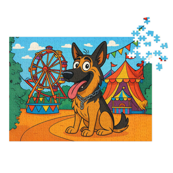 Custom Pet Puzzle – Cartoon Carnival | Unique Pet Jigsaw with Your Pet’s Portrait