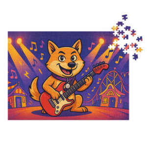 Custom Pet Puzzle – Rock Band Design | Personalized Pet Jigsaw