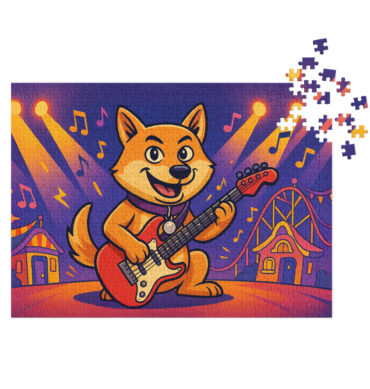 Custom Pet Puzzle – Rock Band Design | Personalized Pet Jigsaw