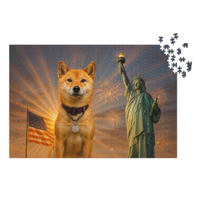 Custom Pet Puzzle – Statue of Liberty Spirit | Unique Patriotic Pet Artwork - Image 2