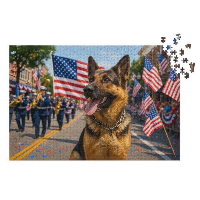 Red, White & Blue Parade – Custom Pet Puzzle with Your Pet’s Portrait - Image 2