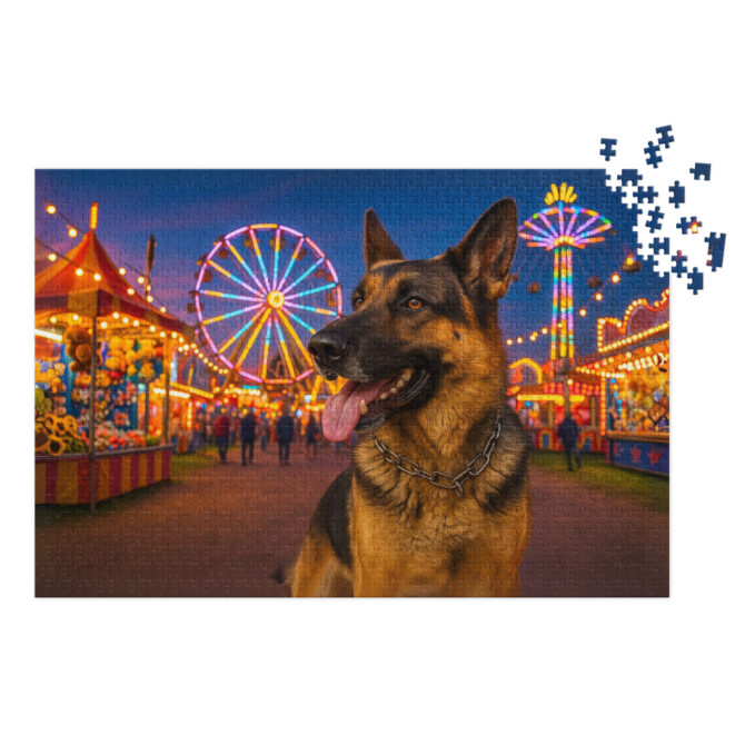 Custom Pet Puzzle – Summer Carnival Lights | Personalized Jigsaw Puzzle Gift - Image 2