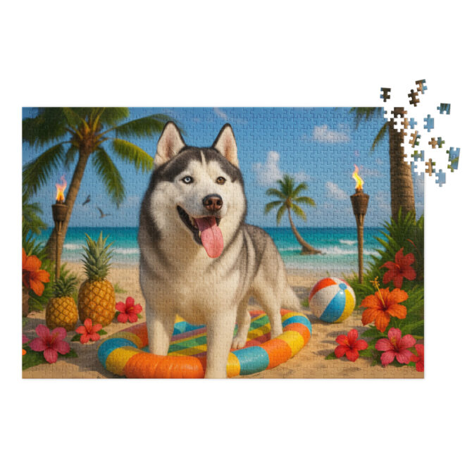 Island Adventure Custom Pet Puzzle – Personalized Pet Jigsaw Gift - Image 2
