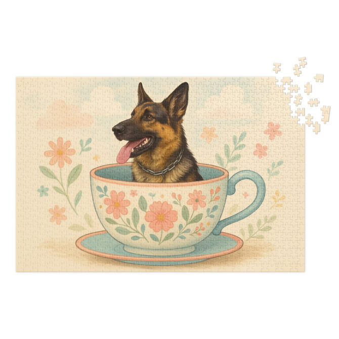 Custom Pet Puzzle – “Pet in a Teacup” | Unique Personalized Jigsaw Gift - Image 2