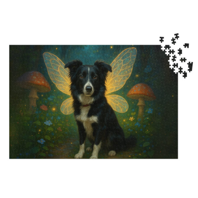Custom Pet Puzzle – Fairy Garden Glow | Personalized Jigsaw Puzzle Gift - Image 2