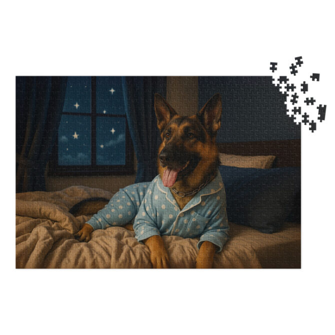 Custom Pet Puzzle – Pet in Pajamas | Personalized Jigsaw Gift - Image 2