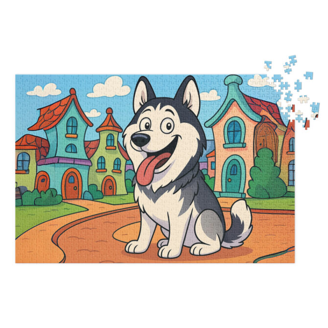 Pet in Toontown – Custom Cartoon Pet Puzzle with Your Own Pet Photo - Image 2