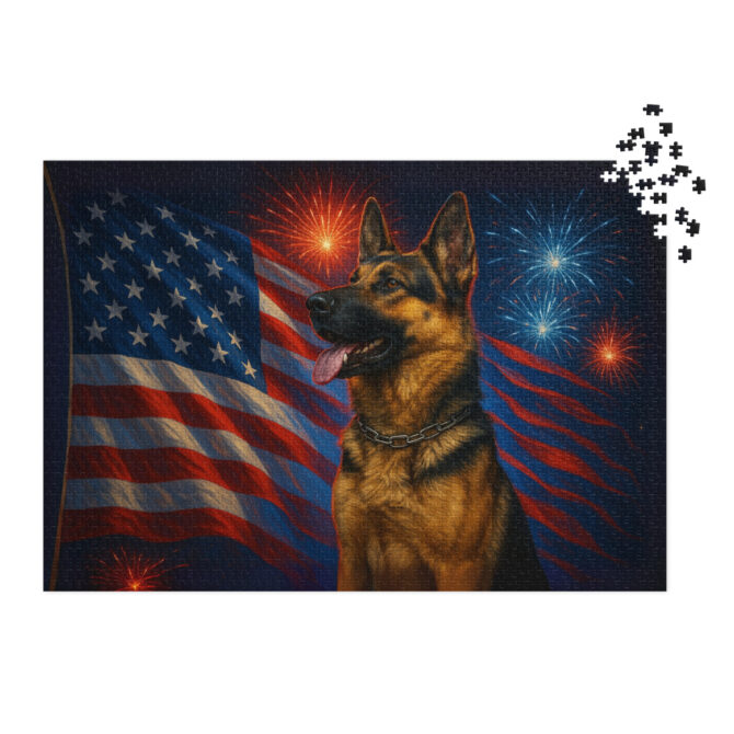 Stars & Stripes Glory – Custom Pet Puzzle with Patriotic Design - Image 4