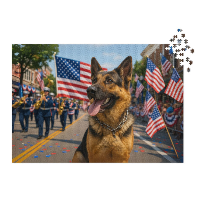 Red, White & Blue Parade – Custom Pet Puzzle with Your Pet’s Portrait - Image 4