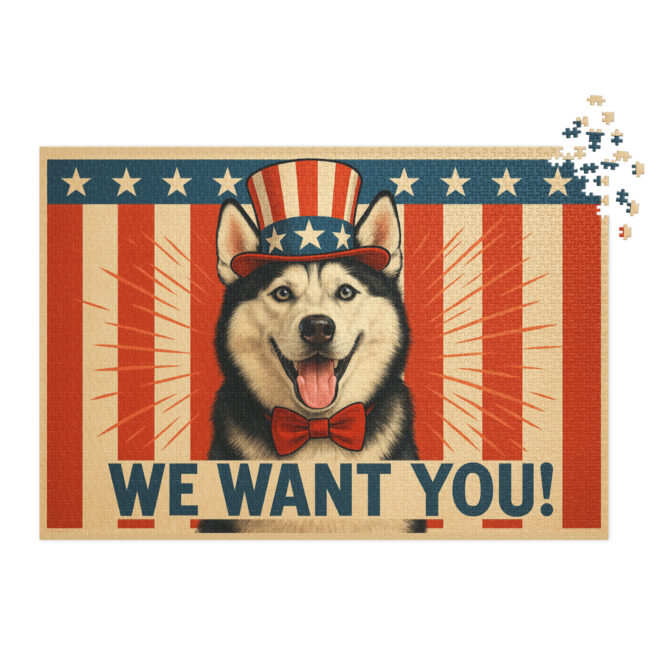 Custom Pet Puzzle – Pet as Uncle Sam Patriotic Design | Unique Gift - Image 4