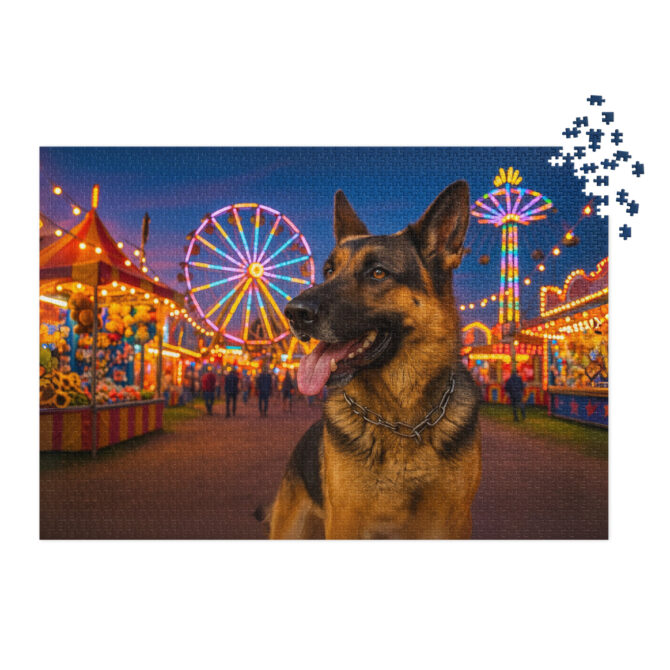 Custom Pet Puzzle – Summer Carnival Lights | Personalized Jigsaw Puzzle Gift - Image 4