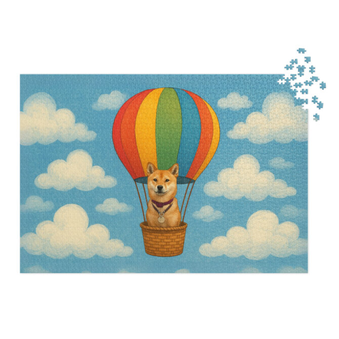 Custom Pet Puzzle – Pet in a Hot Air Balloon | Unique Gift & Home Decor - Image 4