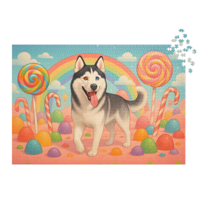 Candyland Magic Custom Pet Puzzle – Personalized Pet Jigsaw with Your Pet Photo - Image 4