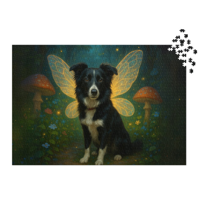 Custom Pet Puzzle – Fairy Garden Glow | Personalized Jigsaw Puzzle Gift - Image 4