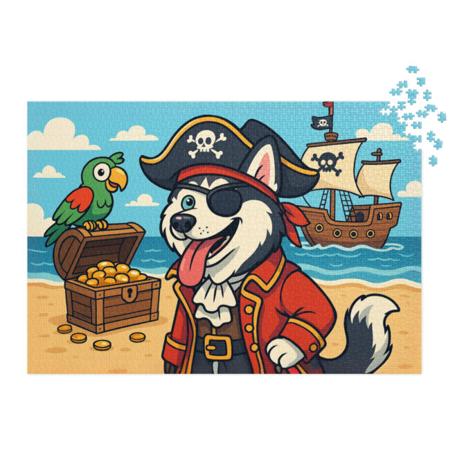 Cartoon Pirate Adventure Custom Pet Puzzle – Personalized Pet Jigsaw Gift - Image 4