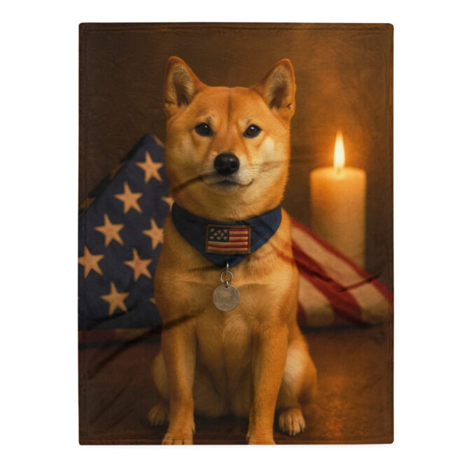 Veteran Tribute Custom Pet Blanket – Patriotic Personalized Throw - Image 3