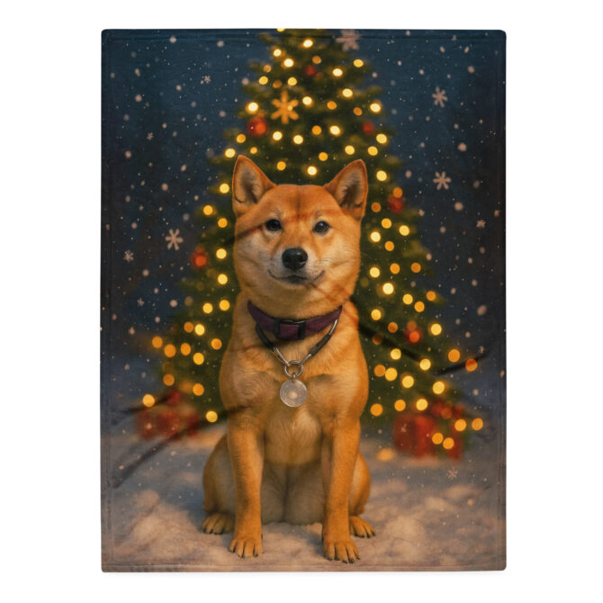 Winter Holiday Magic – Custom Pet Blanket for Cozy Seasonal Décor - Image 3