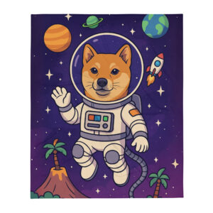 Space Explorer Pet Blanket – Custom Personalized Throw for Pet Lovers