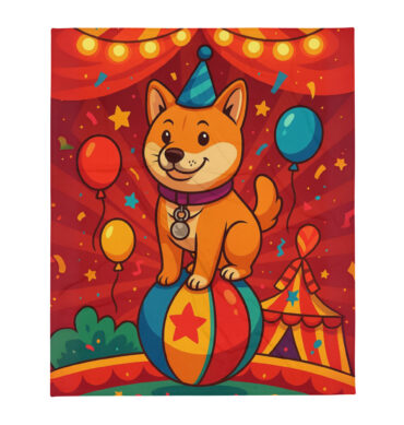 Circus Star Pet Blanket – Custom Pet Throw for Cozy Home Décor & Gifts