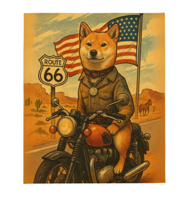 Route 66 Americana – Custom Pet Blanket | Personalized Throw