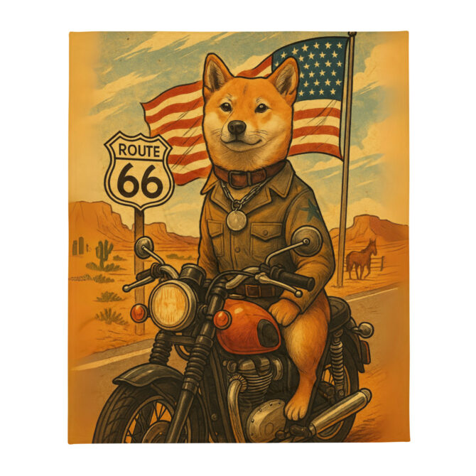Route 66 Americana – Custom Pet Blanket | Personalized Throw
