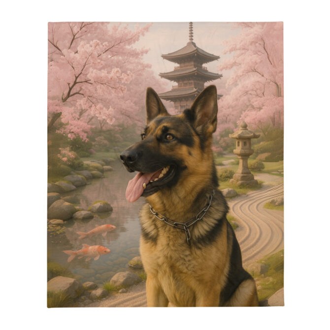 Zen Garden Peace – Custom Pet Blanket | Personalized Cozy Throw