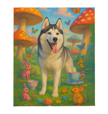 Pet in Wonderland – Custom Pet Blanket | Personalized Throw